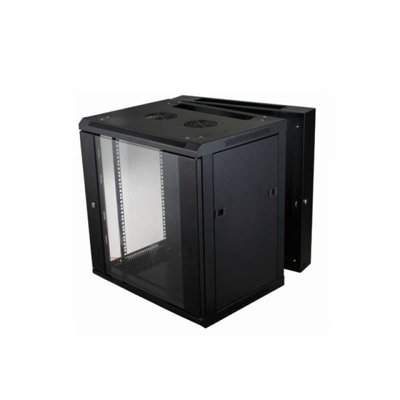 DNV DG-WM6612-G Gabinete de Pared Abatible 12U, 600 x 600mm, Negro