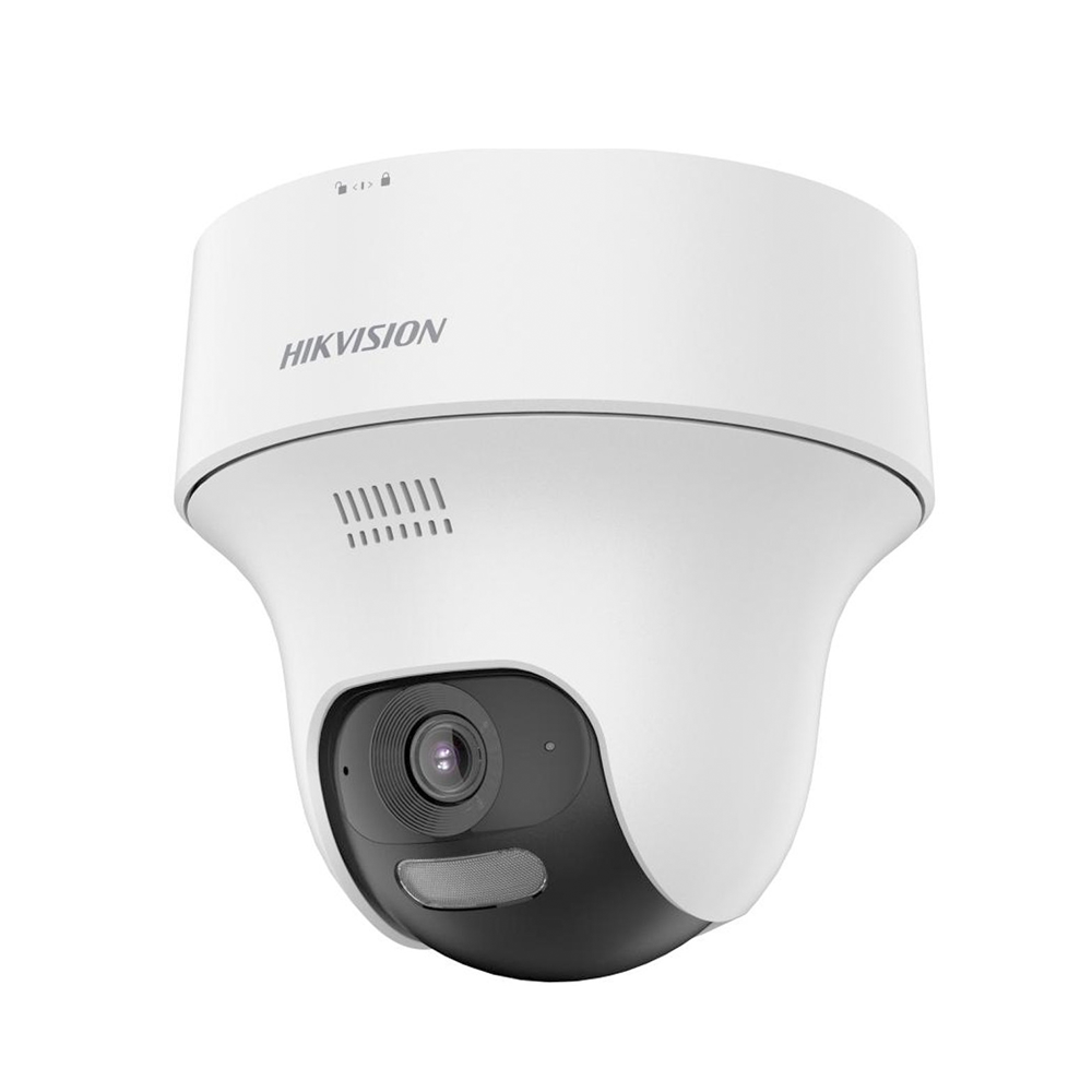 Hikvision DS-2CV1F43G2-LIDWF – Cámara Wi-Fi 4 MP tipo Turret con luz blanca, IR y audio bidireccional