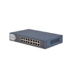 Hikvision DS-3E0524-E – Switch de red 24 puertos Fast Ethernet no gestionable, 2 puertos uplink Gigabit