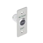Hikvision DS-K7P04 – Botón de salida sin contacto (touchless) con panel en acero inoxidable para control de acceso