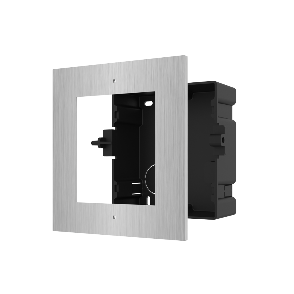Hikvision DS-KD-ACF1 – Marco de montaje empotrado para módulos de videoportero modular, 1 módulo