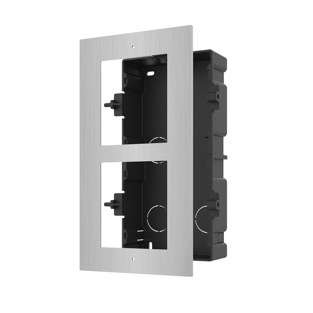 Hikvision DS-KD-ACF2 – Marco de montaje empotrado para videoportero modular de 2 módulos