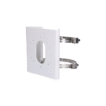 Hikvision DS-1275ZJ-S-SUS – Soporte de montaje en poste de acero inoxidable para cámaras de seguridad