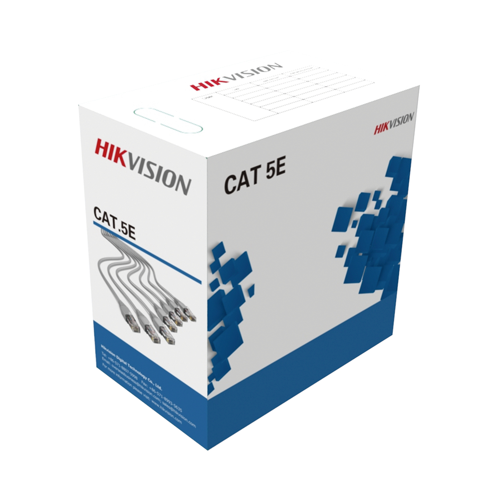Hikvision DS-1LN5E-S – Cable de red Cat5e U/UTP cobre sólido 305 m