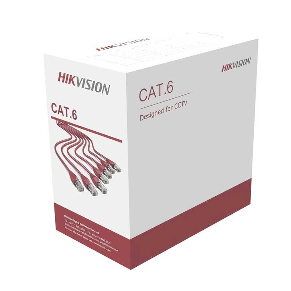 Hikvision DS-1LN6OUSPE – Cable de red Cat6 U/UTP exterior (305 m) cobre sólido