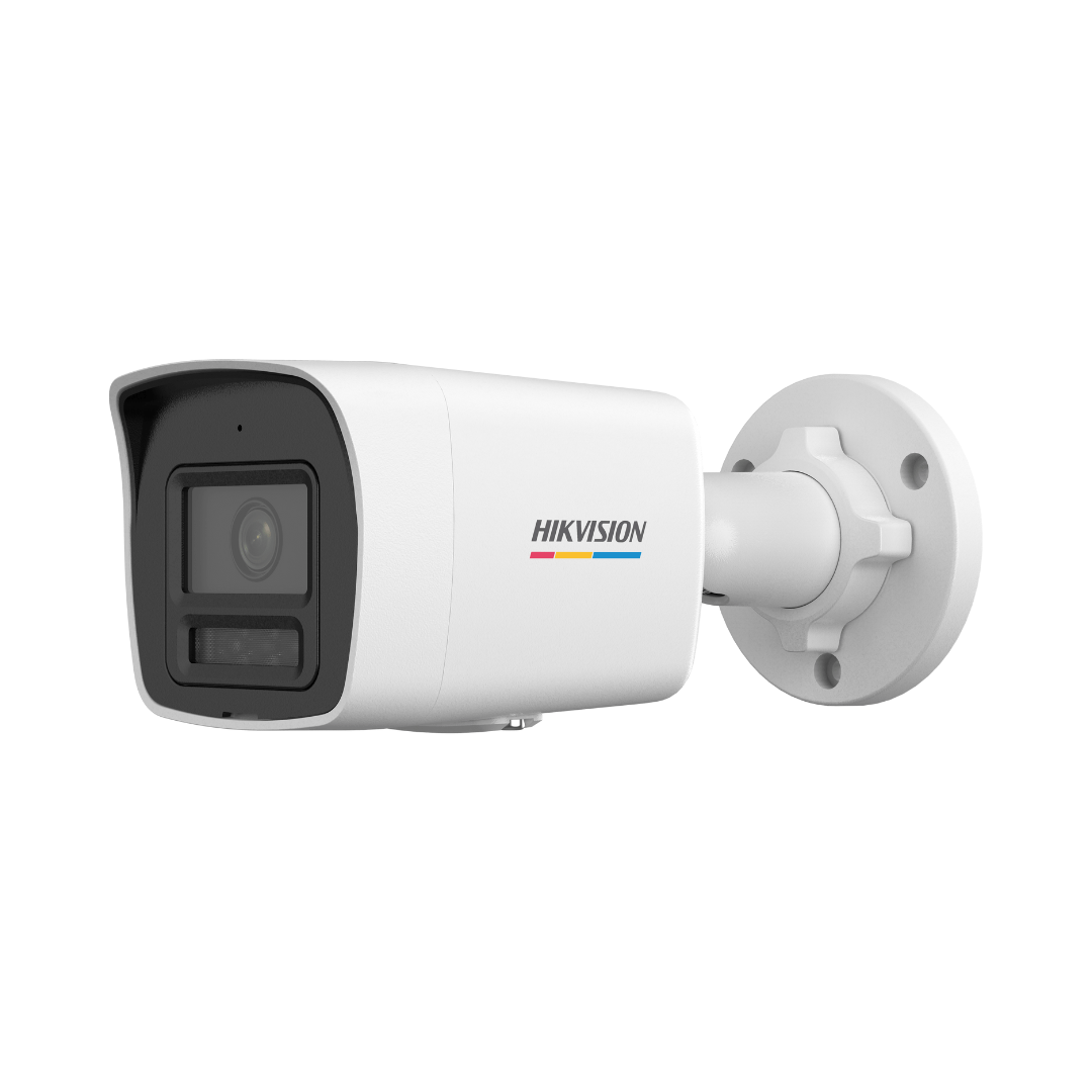 Hikvision DS-2CD1027G2H-LIU – Cámara IP Bullet 2 MP ColorVu con audio integrado y luz disuasoria