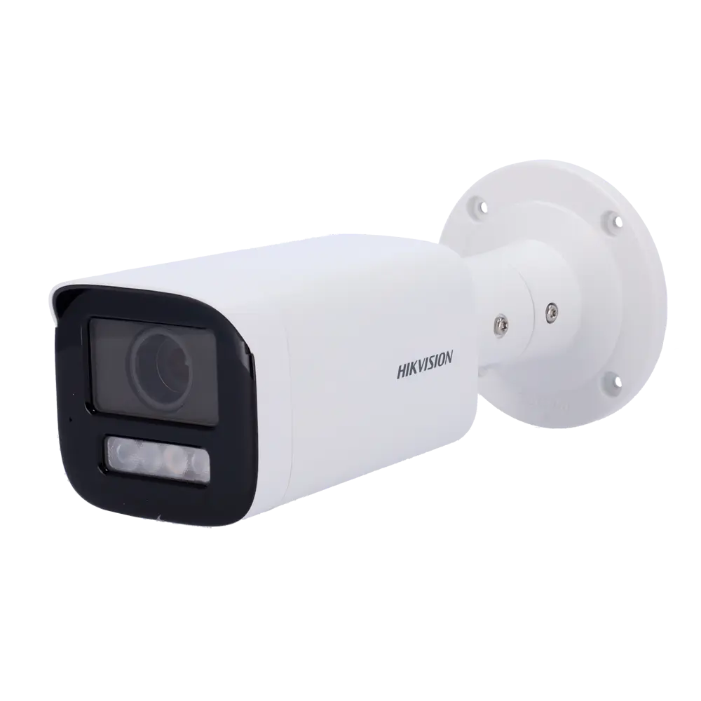 Hikvision DS-2CD1663G2LIZSU – Cámara IP tipo bullet 6 MP con lente varifocal 2.8-12 mm, luz híbrida y micrófono integrado