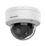 Hikvision DS-2CD1743G2-LIZU – Cámara IP domo 4 MP Varifocal (2.8-12 mm) con luz híbrida, detección de personas/vehículos y micrófono