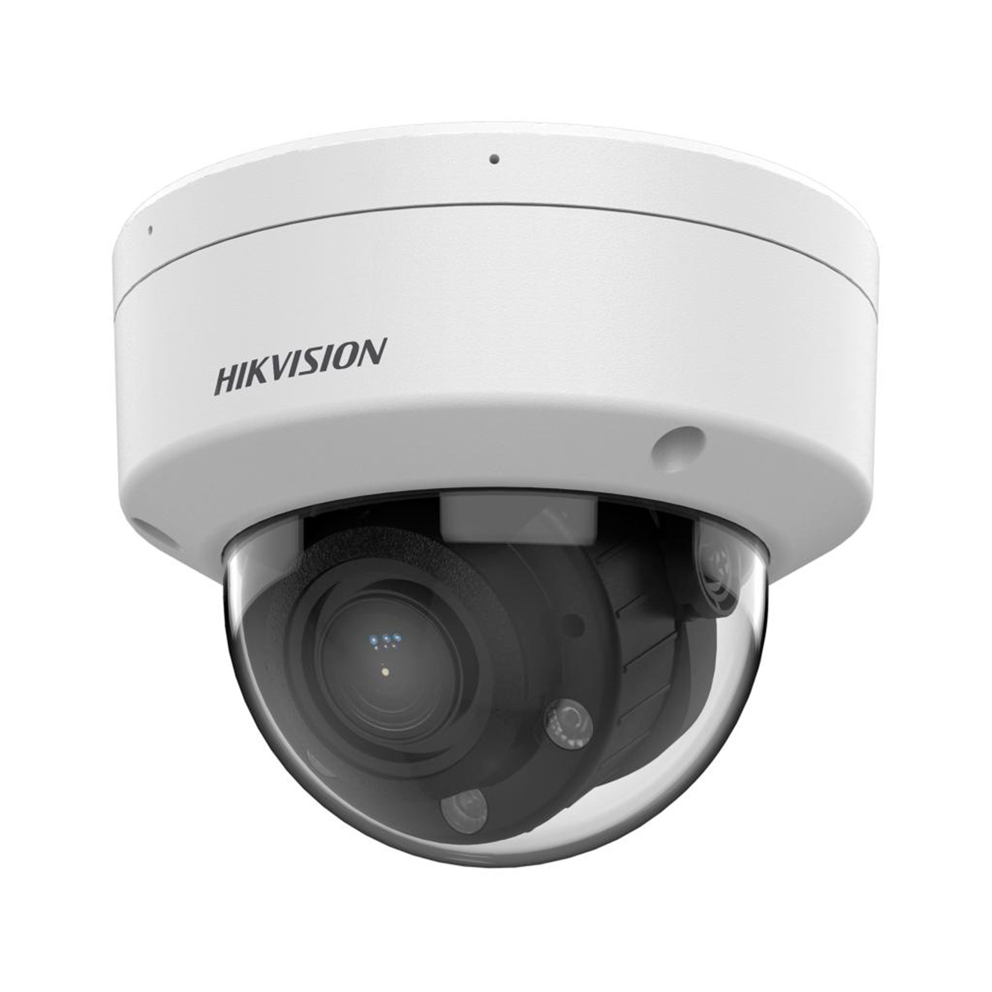 Hikvision DS-2CD1743G2-LIZU – Cámara IP domo 4 MP Varifocal (2.8-12 mm) con luz híbrida, detección de personas/vehículos y micrófono