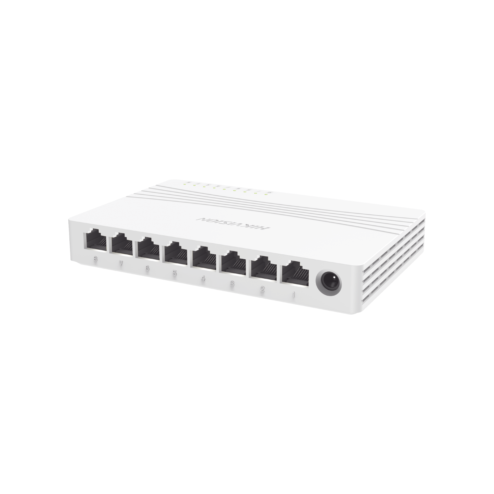 Hikvision DS-3E0508D-E – Switch no administrable de 8 puertos Gigabit para redes pequeñas y videovigilancia