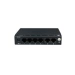 Utepo SF6P-FHM – Switch PoE 6 puertos 10/100 Mb, 4 PoE + 2 uplink, modo extendido 250 m y protección industrial