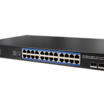UTEPO UTP3324SPSB-M0 – Switch PoE profesional de 24 puertos para videovigilancia IP