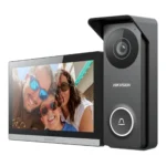Hikvision DS-KIS313-P - Kit de Videoportero con Tecnología 4 Hilos y Monitor WiFi 7"