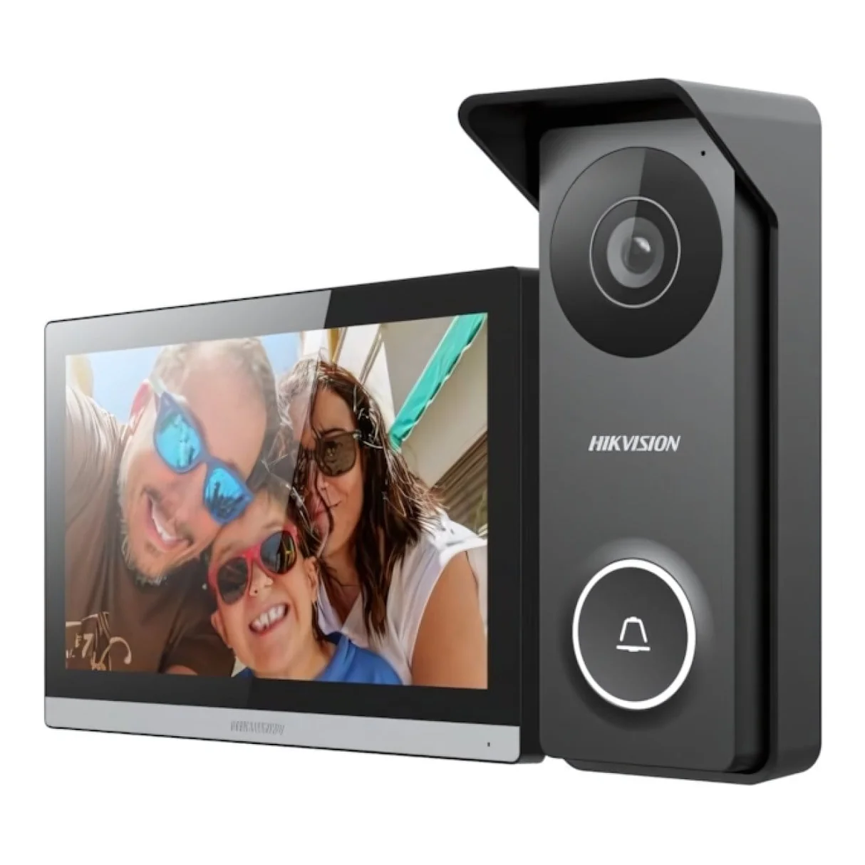 Hikvision DS-KIS313-P - Kit de Videoportero con Tecnología 4 Hilos y Monitor WiFi 7"