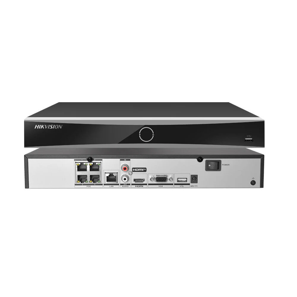 Hikvision DS-7604NXI-K1 – NVR 4 Canales, 4K, H.265+, 1 HDD, ANR, Smart Search