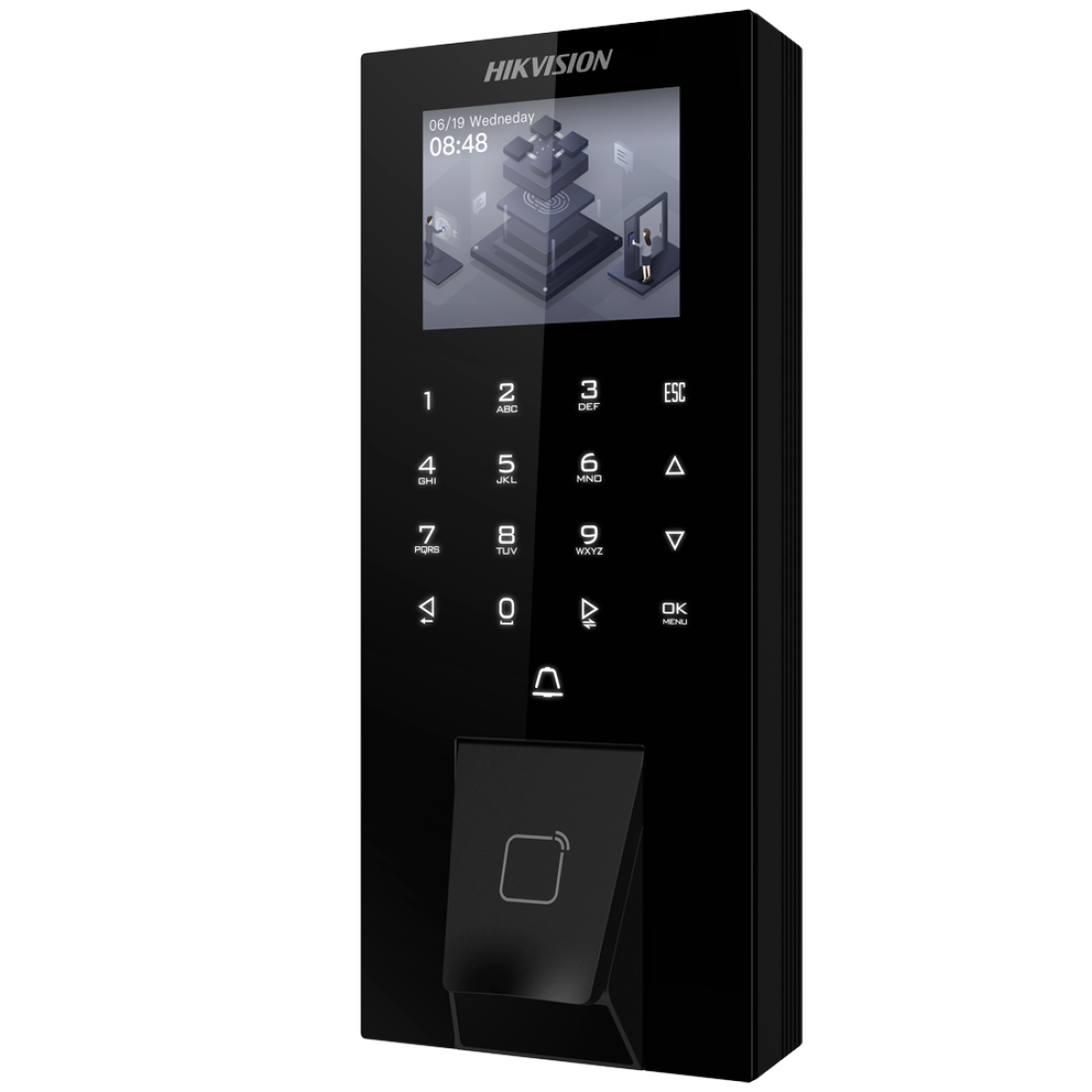 Hikvision DS-K1T807EBFWX – Monitor táctil IP de 8″ para videoportero con PoE y funciones avanzadas