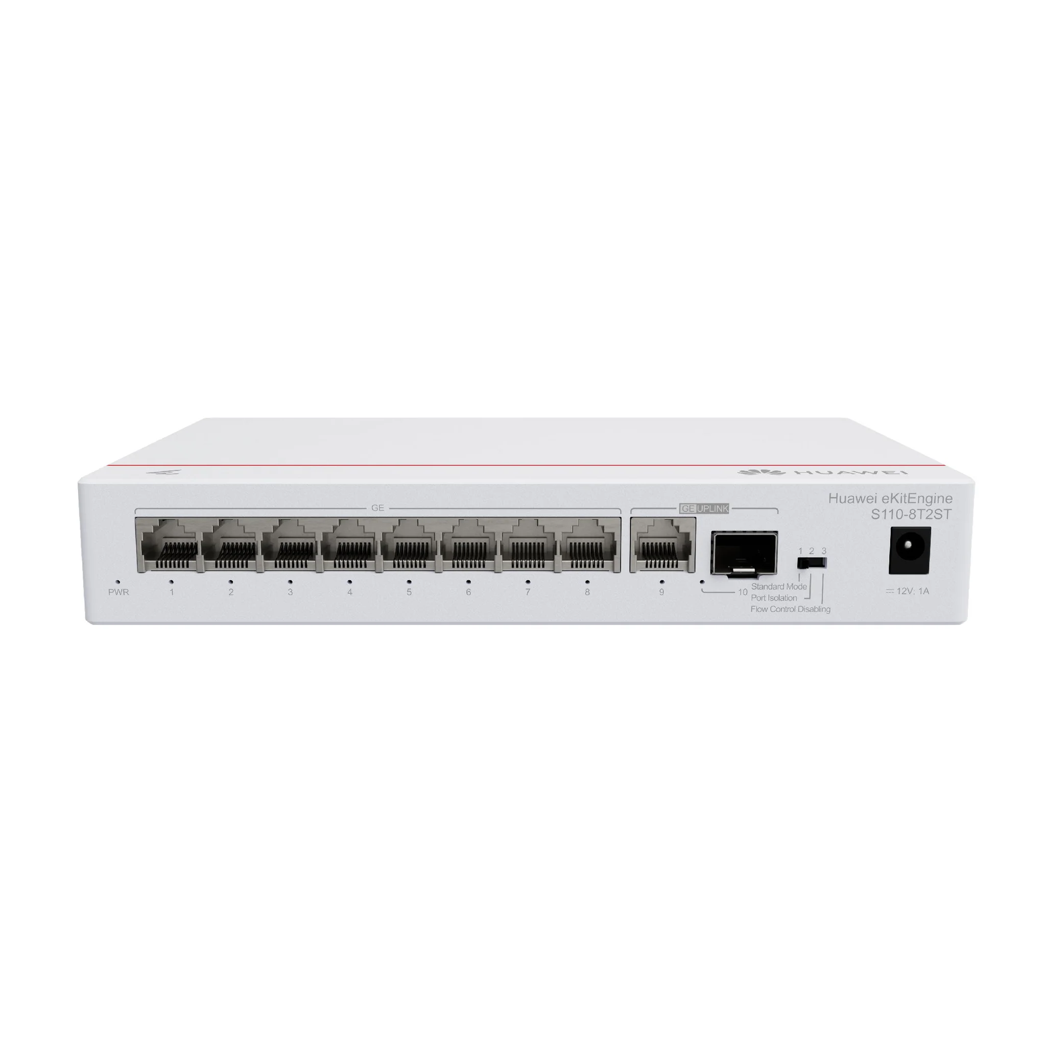 Huawei S110-8T2ST – Switch Gigabit administrable Lite con 8 puertos Ethernet y 2 SFP para fibra