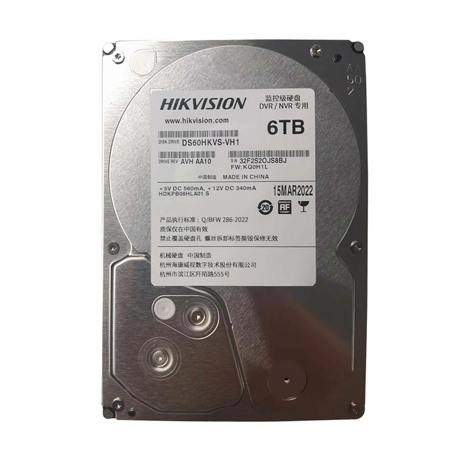 Hikvision DS60HKVS-VX1 - Disco duro 6TB SATA para videovigilancia CCTV