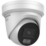 Hikvision DS-2CD2347G3-LI2UY - Cámara IP domo 4MP AcuSense ColorVu con audio y luz disuasiva