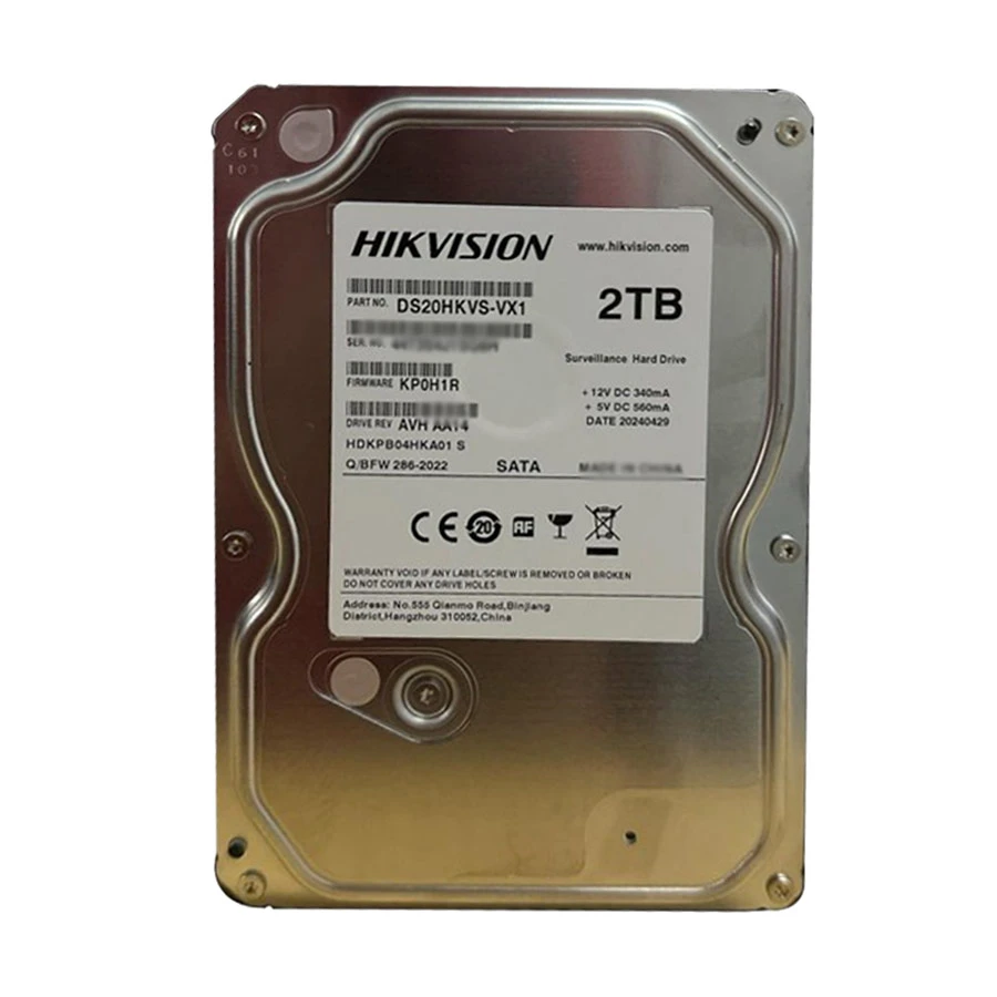 Hikvision DS-20HKVS-VX1 – disco duro de vigilancia 2TB SATA para DVR y NVR