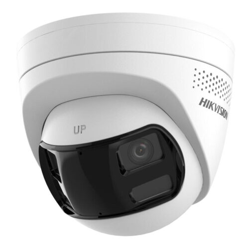 Hikvision DS-2CD1363G2P-LIUF/SL – Cámara IP torreta panorámica 6MP doble lente 180° con luz híbrida y disuasión