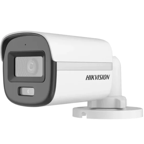 Hikvision DS-2CE10KF0T-LPFS – Mini cámara bala Turbo HD 3K ColorVu con luz híbrida y micrófono