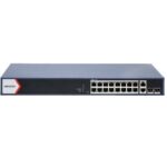 Hikvision DS-3E1520P-EI/M – Switch PoE inteligente administrable de 16 puertos Gigabit con gestión en la nube